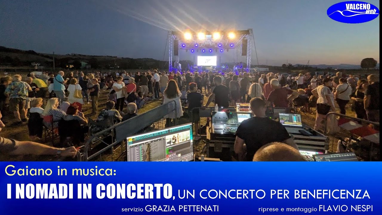Gaiano in musica I NOMADI IN CONCERTO il ricavato della serata sarà devoluto in beneficenza