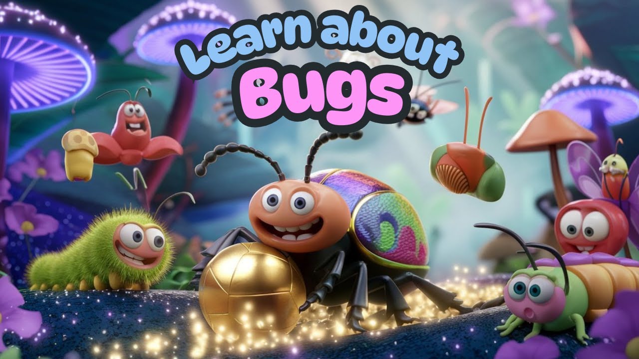 Learn about Bugs and Insect - Joyful Kids Learning How to Not Be Scared of Bugs