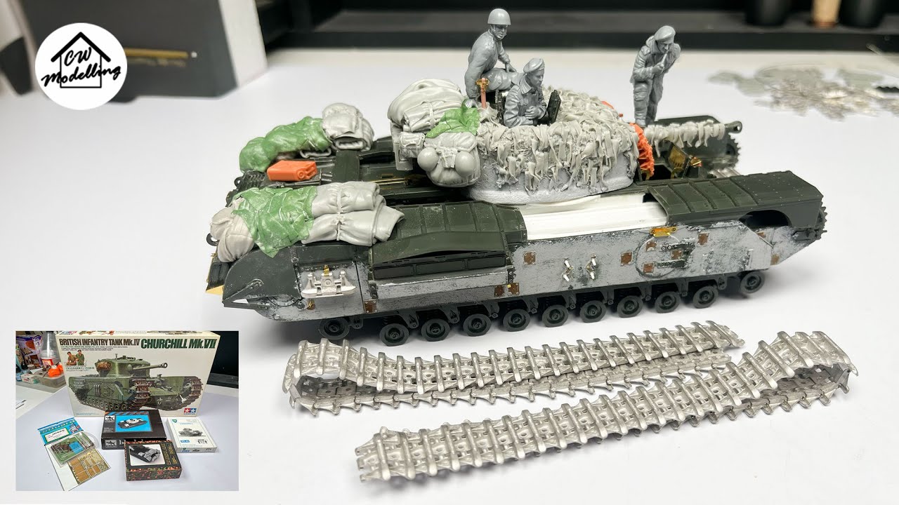 Building the Tamiya 1/35 Churchill Mk VII with lots of extras - 1/35 Scale Dioramas