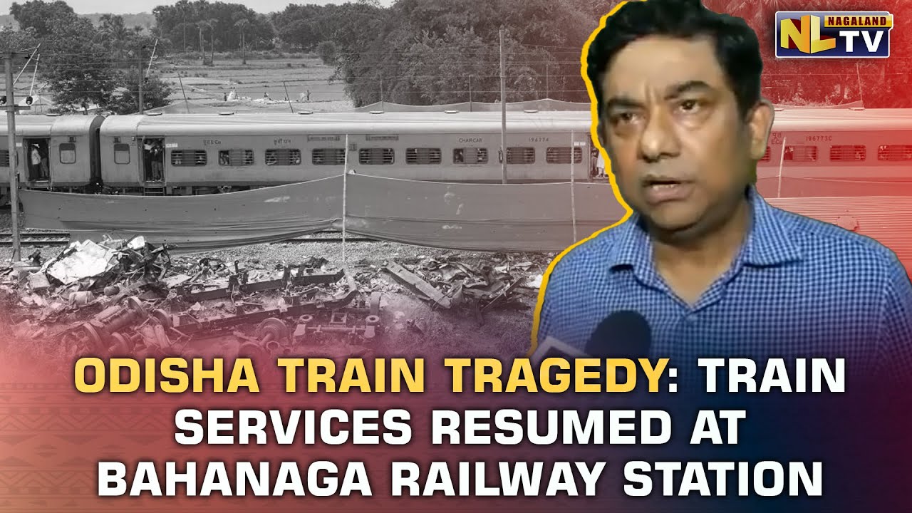 TRAIN SERVICES RESUMED AT BAHANAGA RAILWAY STATION IN ODISHA BALASORE AFTER TRAGIC 3-TRAIN CRASH