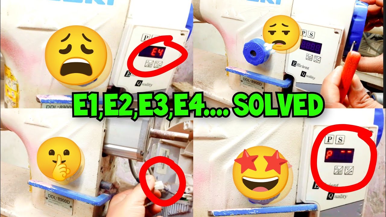 E4 Problem Juki || Sewing Machine Error|| E2 Jack Machine || Lokesh Electronic || Bruce E6
