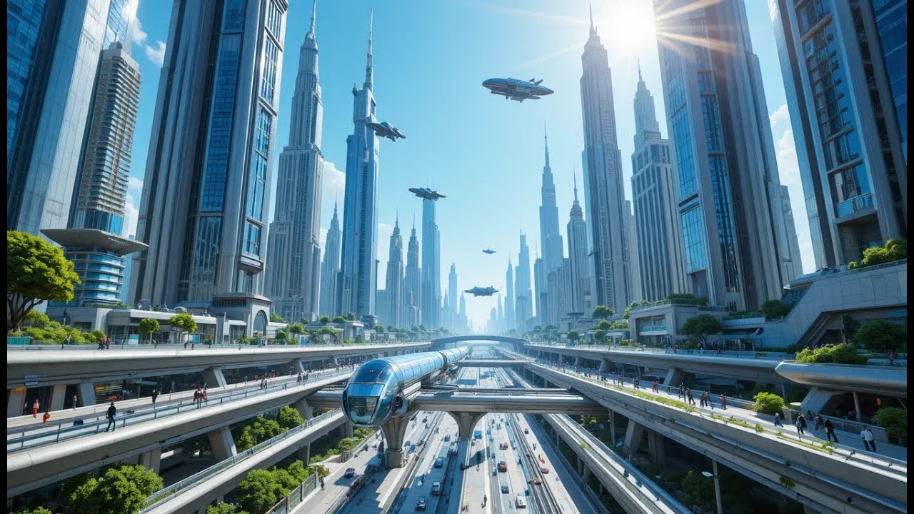 Future City 2195: | Epic Sci‑Fi AI Short Film (4K)
