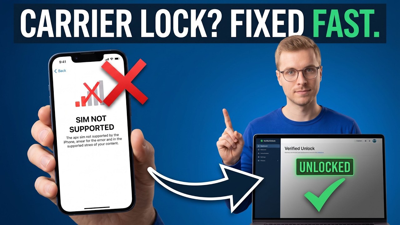 How to Remove Carrier Lock: Unlock Any iPhone or Android FAST (SIM Not Supported Fix)