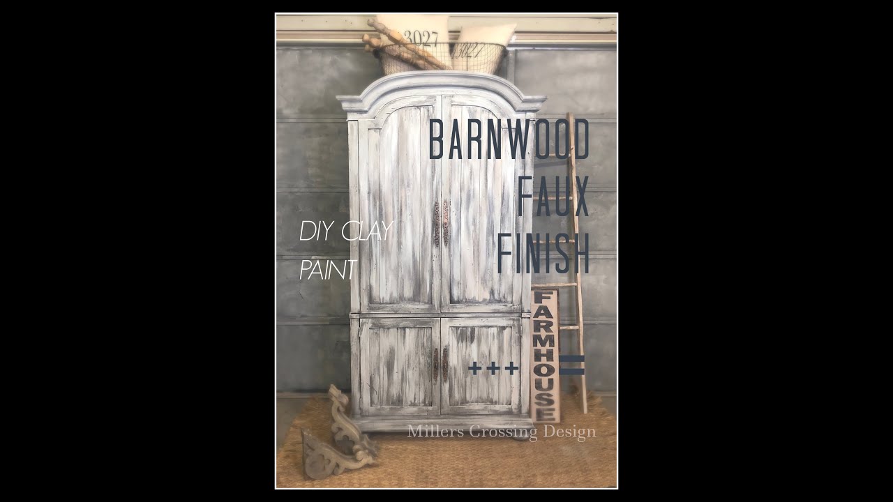 Painted Furniture Tutorial: How to create a barn wood finish