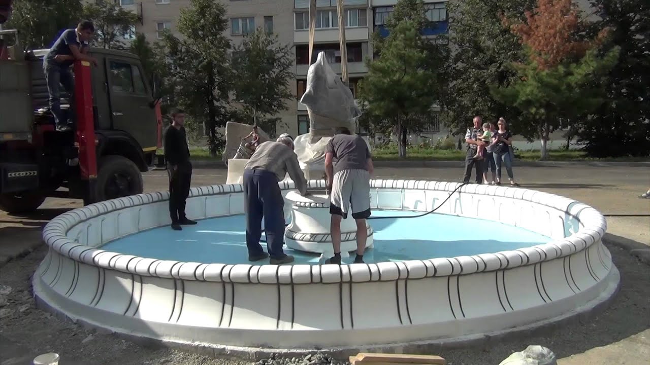 Строительство фонтана (Timelapse)