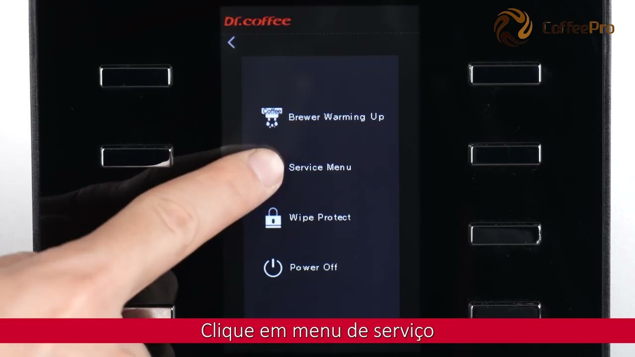 Como alterar o modo de abastecimento de água na máquina Dr. Coffee F09