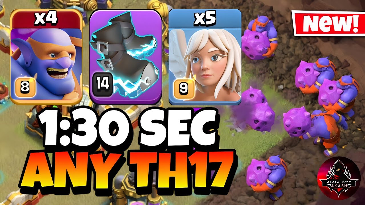 TH17 Super Bowler Attack Strategy !! Best TH17 Attack Strategy in Clash of Clans