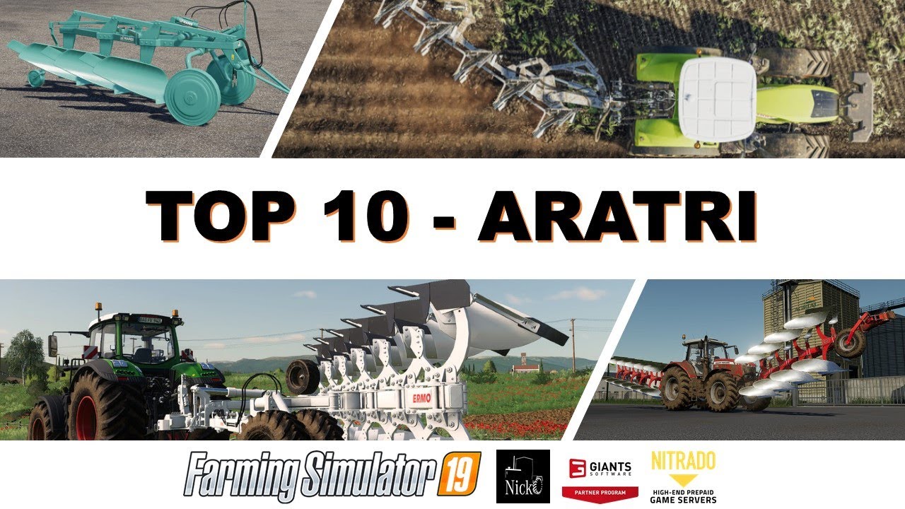 TOP 10 ✔️ BEST MOD FARMING SIMULATOR 19 ✅ ARATRI (Plows) #nicko87