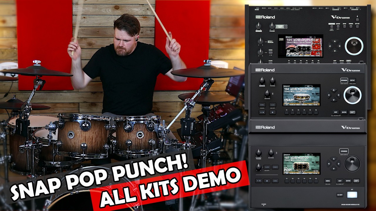 Snap Pop Punch! Roland V71, V51 & V31 Custom Kit Expansions