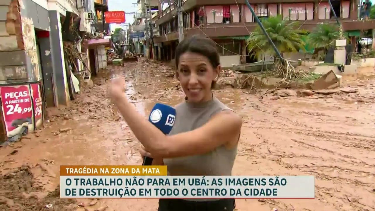 Devastação em Ubá (MG): chuvas intensas causam alagamentos e deslizamentos