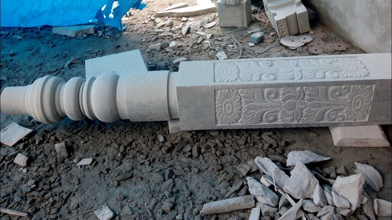 Stone carving lathe , Amazing work.