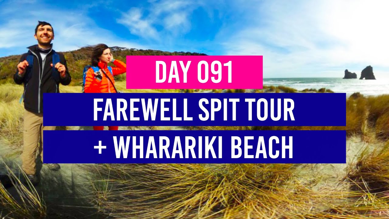 DAY 91 🗺️ Farewell Spit Tour + Wharariki Beach - New Zealand Travel