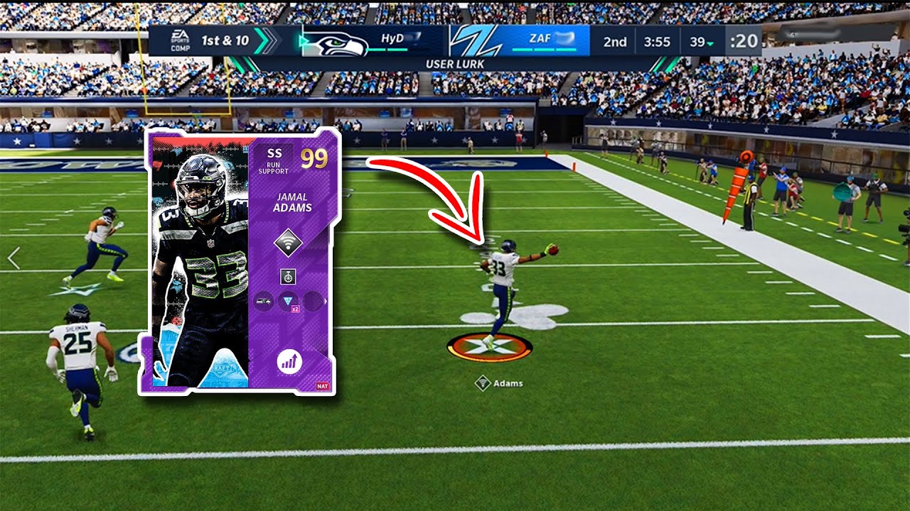GETTING DISRESPECTFUL WITH GOLD 99 NFL DRAFT JAMAL ADAMS | MADDEN 21 SEAHAWKS THEME TEAM #31