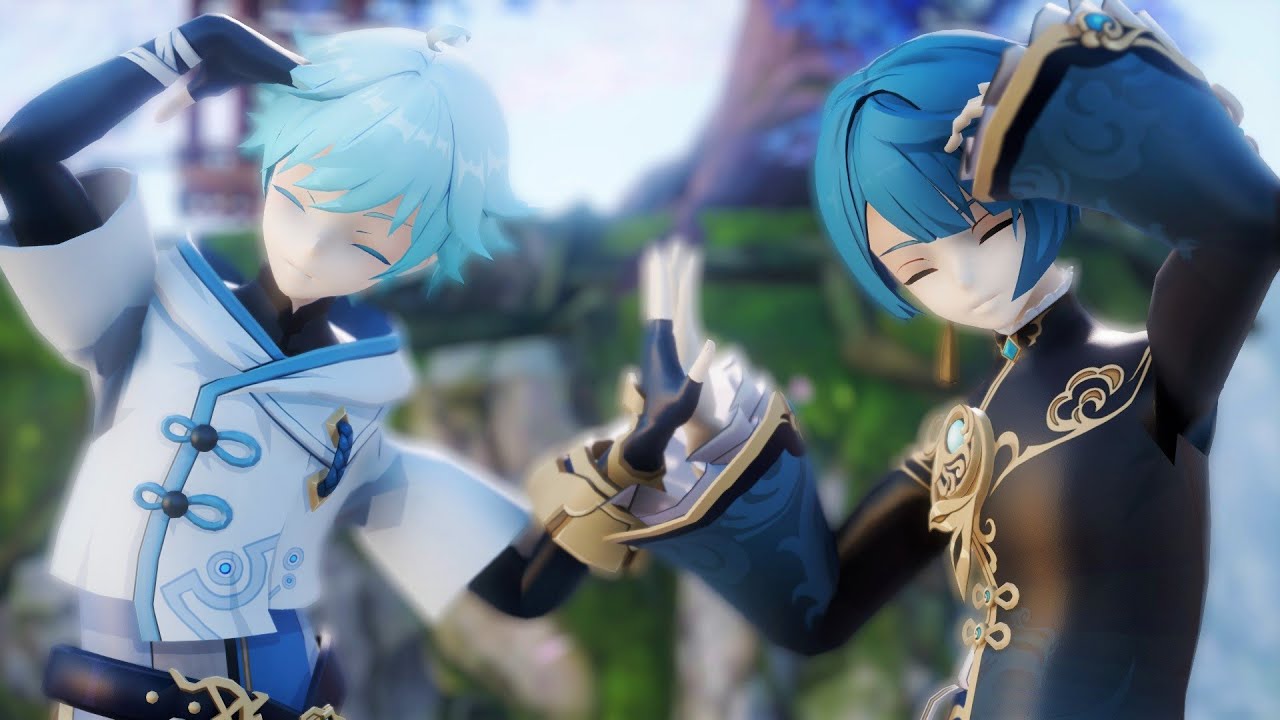 【MMD GENSHIN IMPACT】1 2 Fanclub【Chongyun  &  Xingqiu】