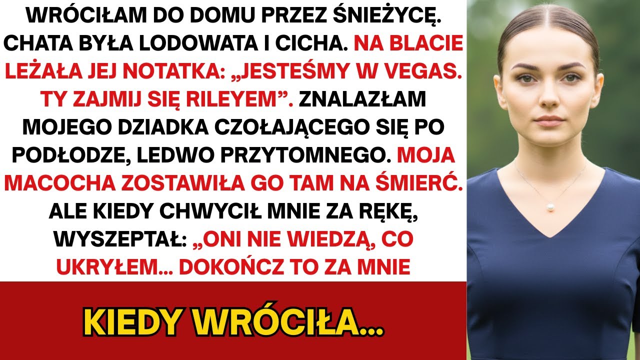 Moja macocha zostawiła mego dziadka, by umarł na podłodze—i oczekiwała że „zajmę się tym ” więc...