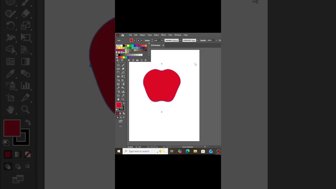 Make Apple | Logo Design | Graphic Design | How to do Apple Design |
