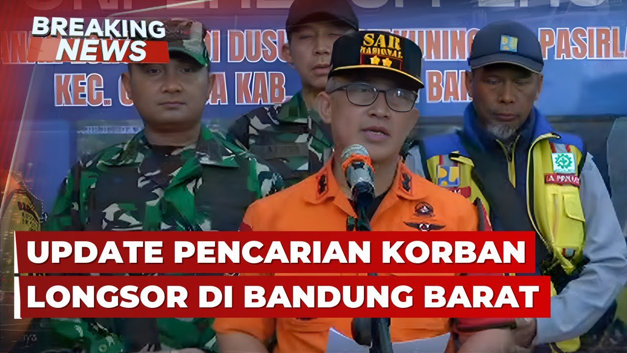 BREAKING NEWS - Basarnas Update Pencarian Korban Longsor di Cisarua Bandung Barat | 31 Januari 2026