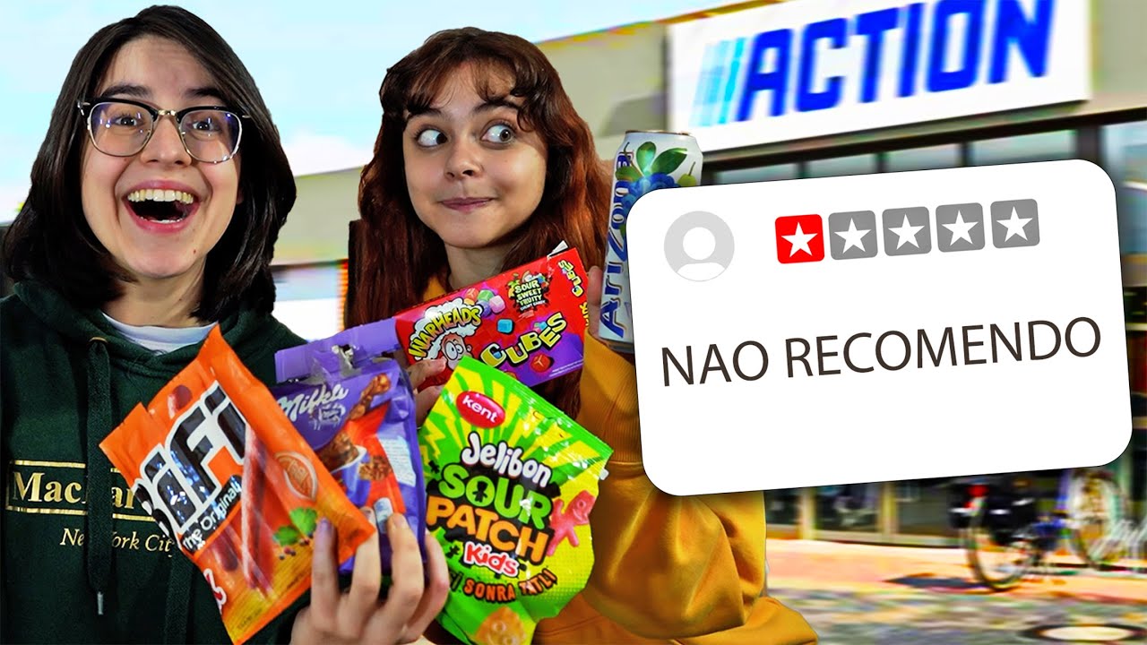 Experimentei OS SNACKS MAIS VIRAIS da ACTION! SÃO MESMO BONS?
