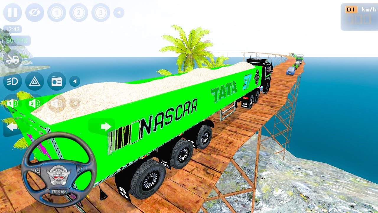 New Big heavy Truck off Road Drive full Loaded Material Truck driving offRoad Gameplay