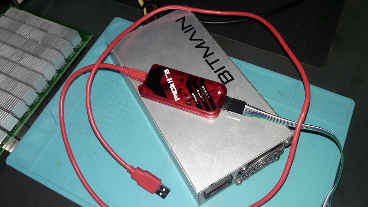 Programar PIC dsPIC33EP16GS202 de Antminer T9+ usando PICKIT3