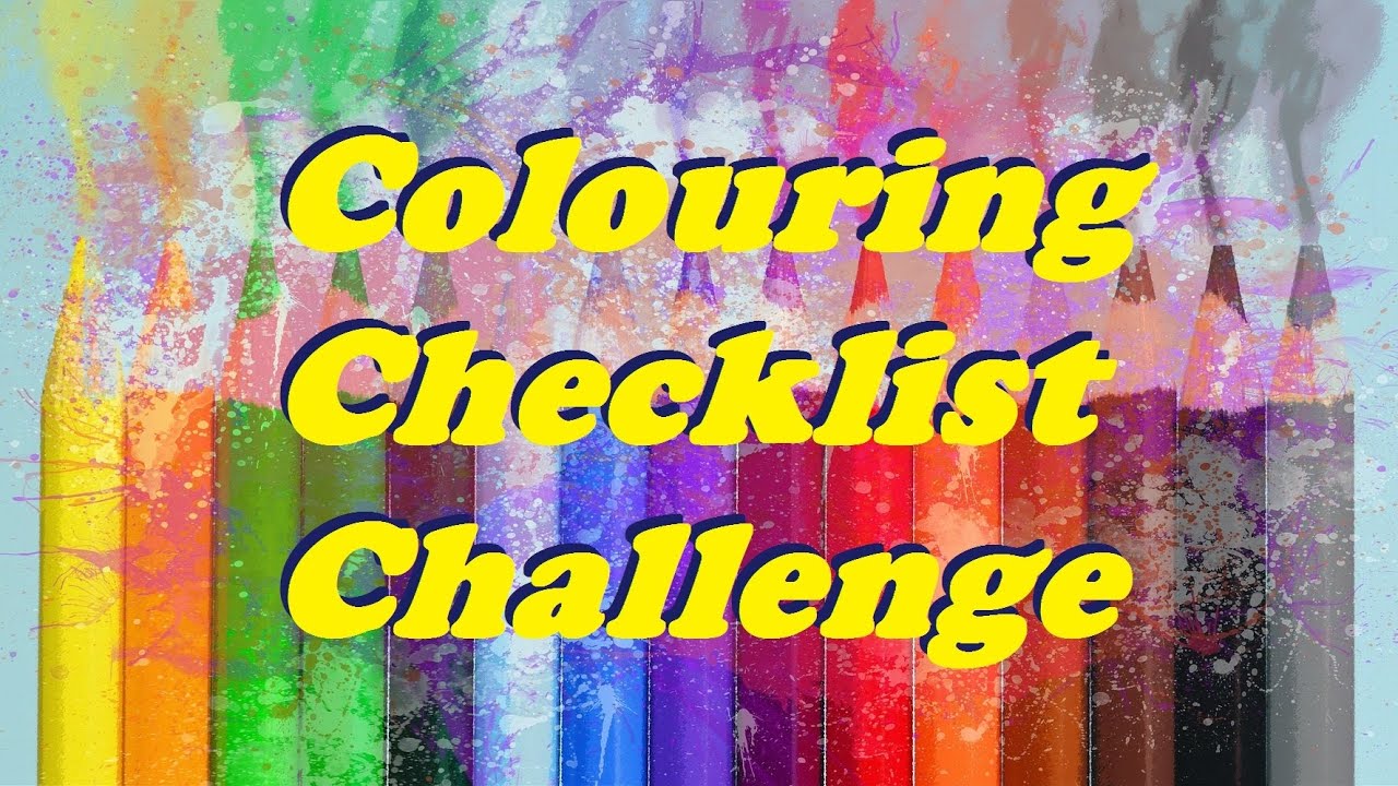 Colouring checklist challenge : 1 year of challenges !