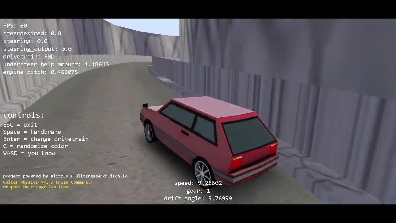(Blitz3D) blitzbullet car physics