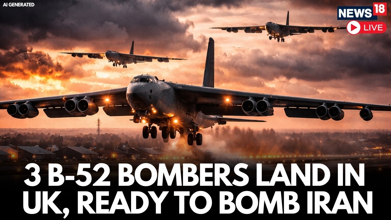 Iran News LIVE: 3 US B-52 Bombers Land In UK Amid Rising Tensions & Possible Strike Plans On Iran