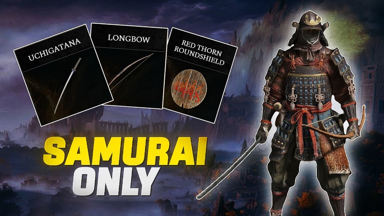 Elden Ring Samurai Only Run | Starter Katana Only | LIVE