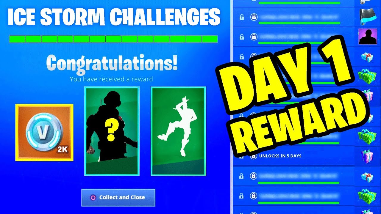 DESTROY ICE FIENDS AND ICE LEGION LOCATION - ICE STORM CHALLENGES DAY 1 FREE REWARDS IN FORTNITE