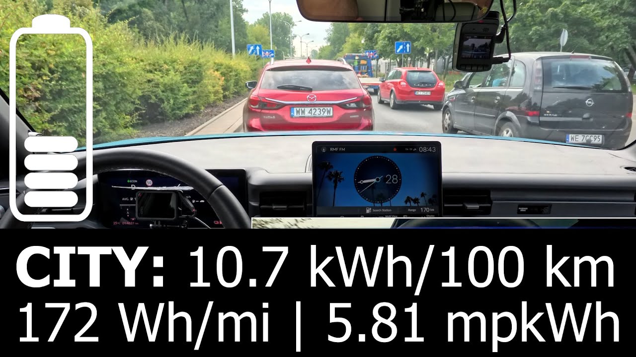 Honda e:NY1: CITY energy power consumption economy test range mpkWh kWh/100 km urban Wh/mi electric