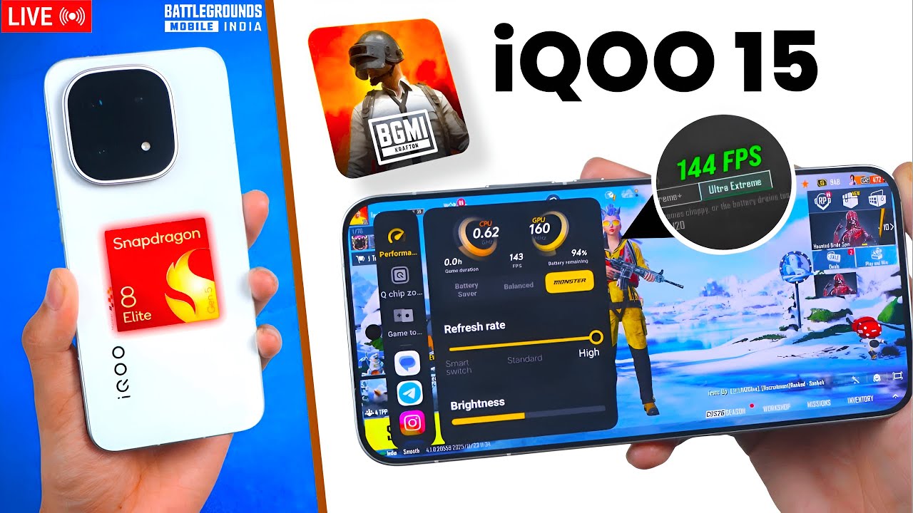 iQOO 15 BGMI 120FPS TEST 🔥🚀 UPDATE 4.2 WILL SURPRISE YOU 😱
