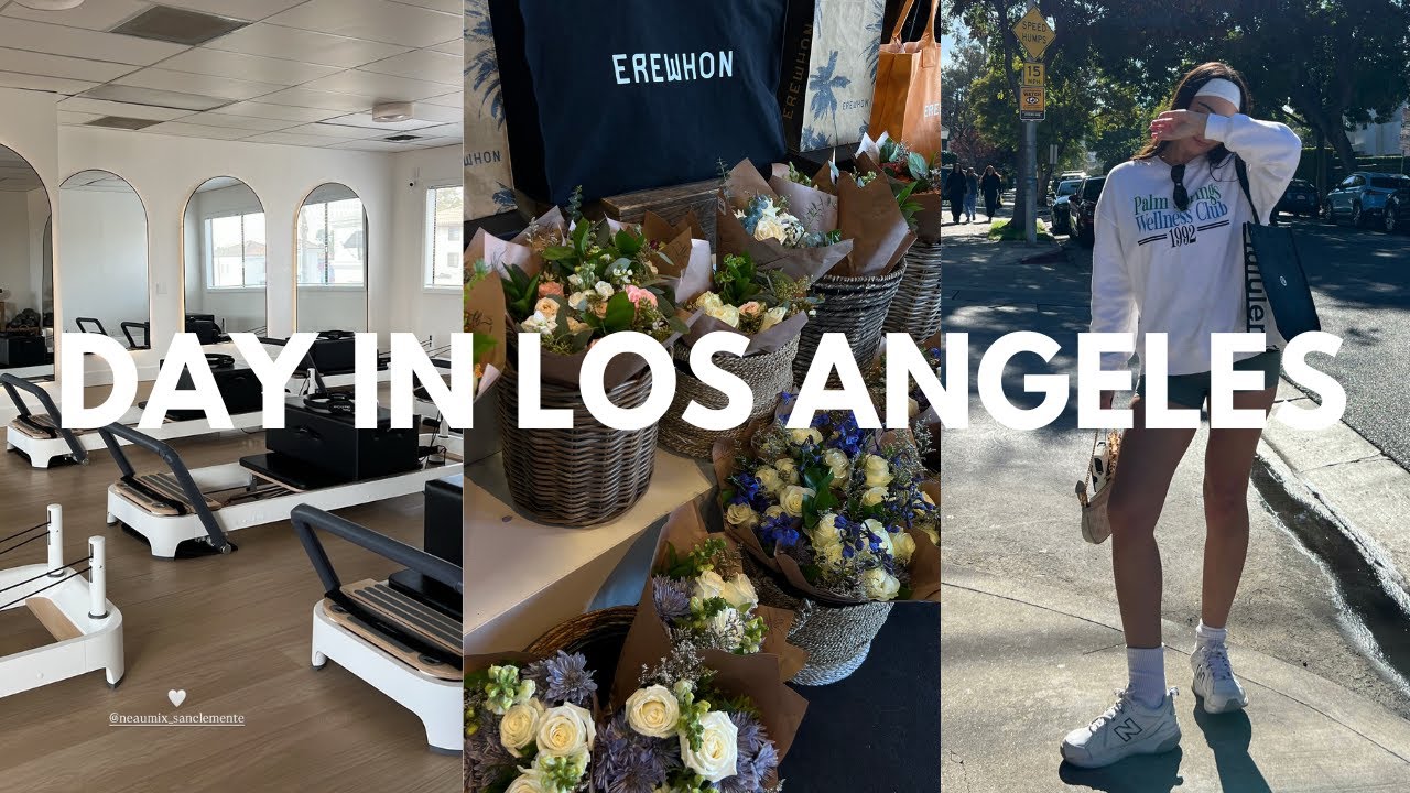 vlog l new year's day in la, pilates, erewhon, barnes & noble