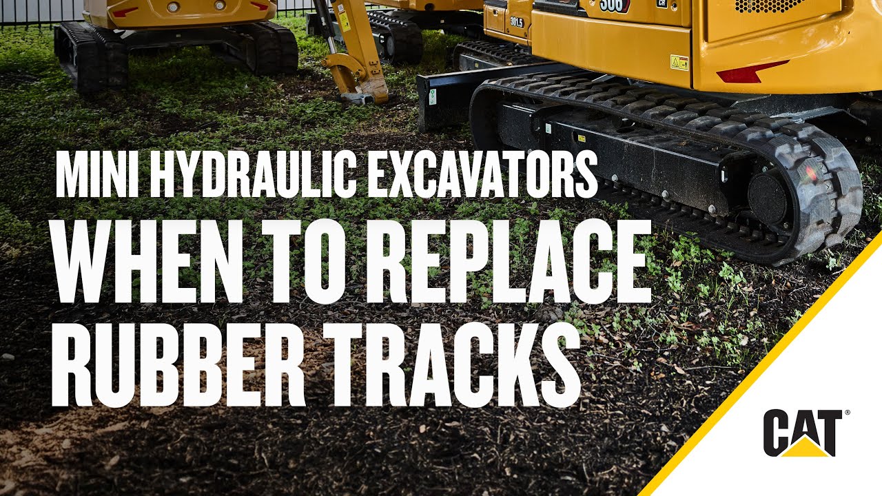 When to Replace Cat&reg; Rubber Tracks on Mini Excavators