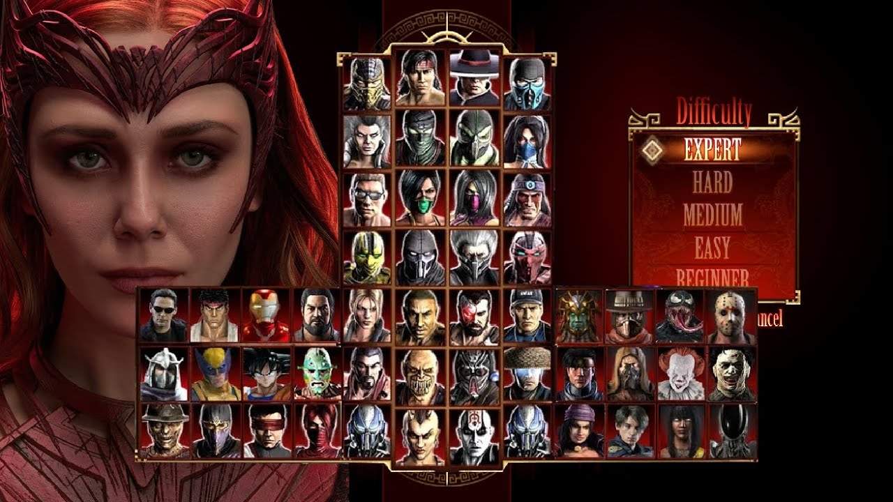 Mortal Kombat 9 - WANDA MAXIMOFF (AVENGERS) MOD - Expert Arcade Ladder - Gameplay @(1080p) - 60ᶠᵖˢ ✔