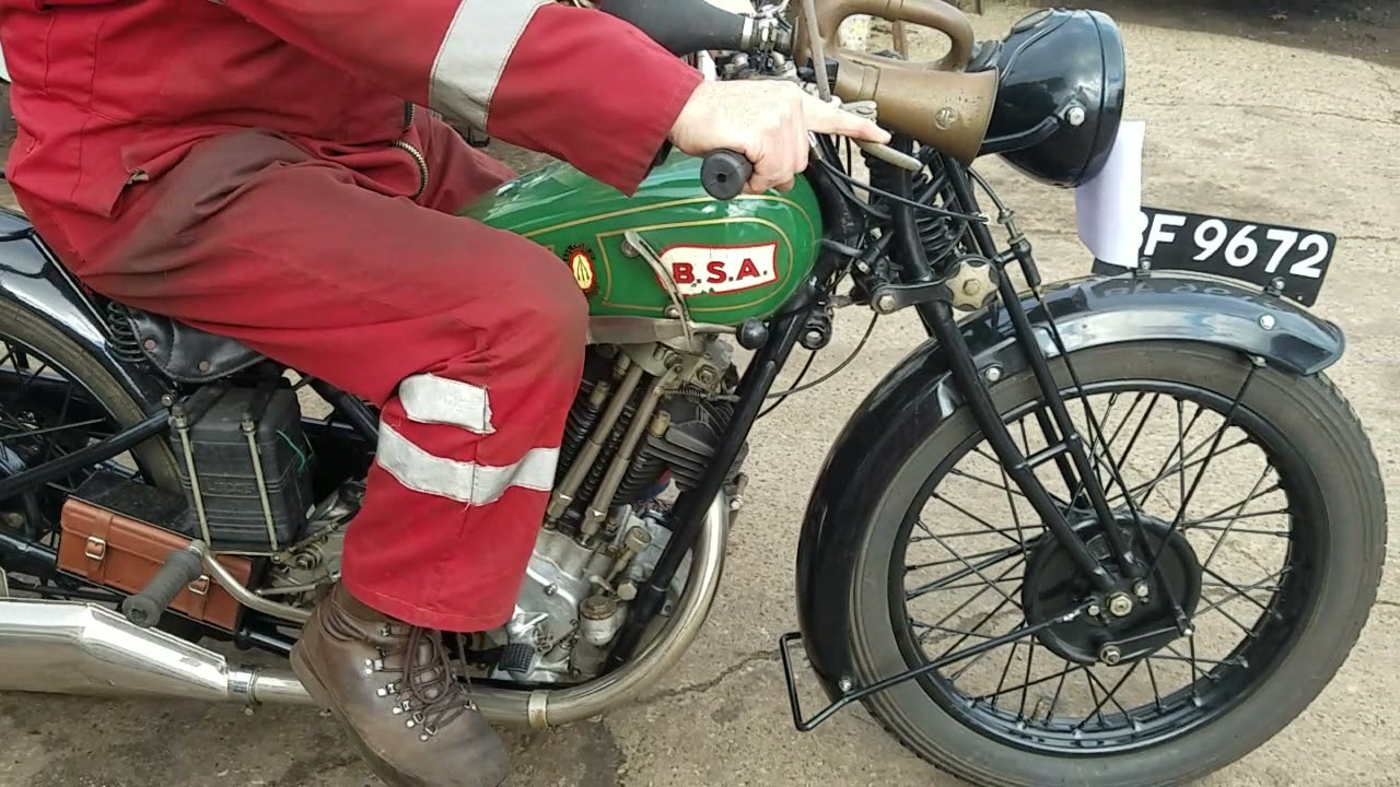1929 BSA S29 Sloper 500cc at Andy Tiernans #07870BSA
