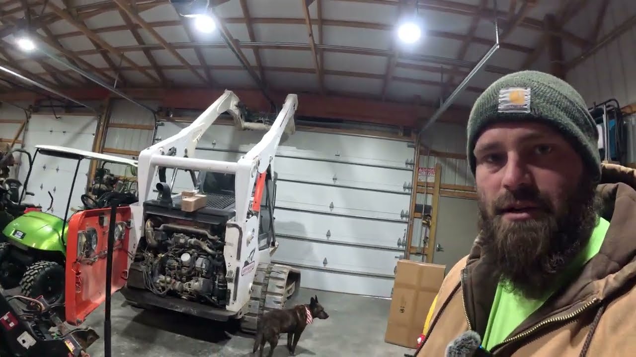 Taking care of some maintenance on the Bobcat T770