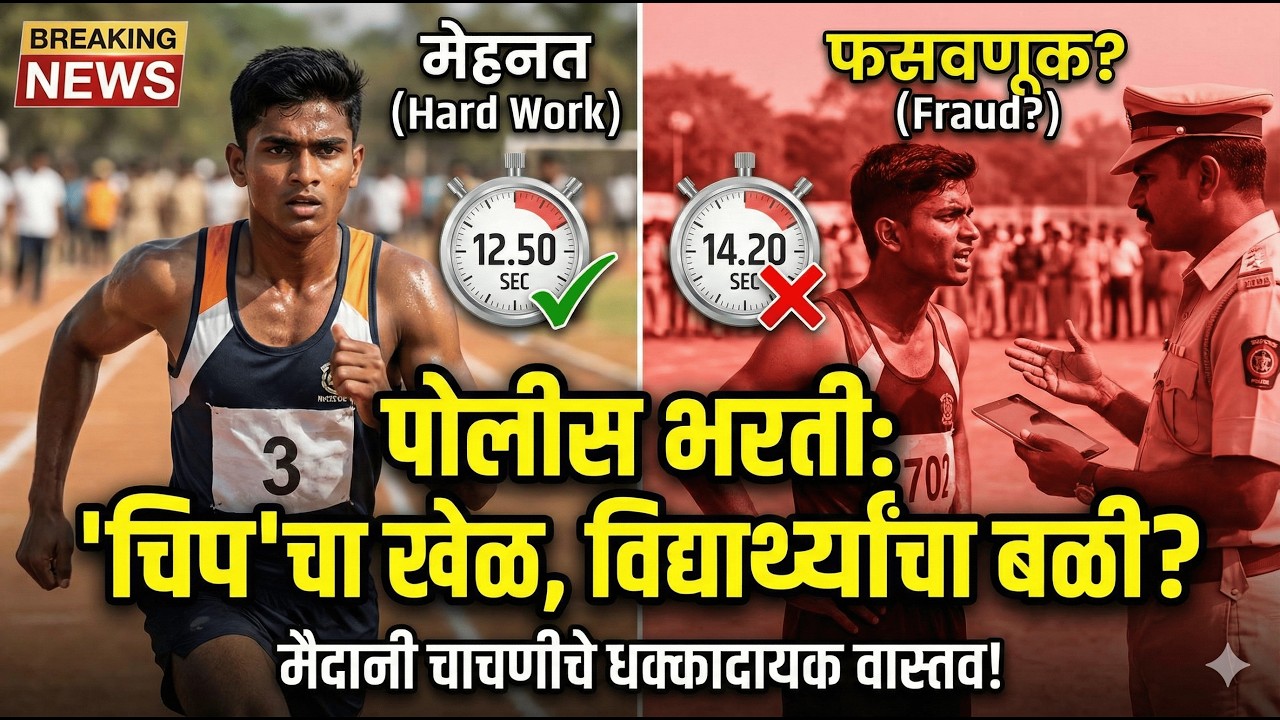 पोलीस भरती चिप'मुळे हजारो विद्यार्थ्यांचे स्वप्न भंगणार? मुख्यमंत्र्यांनी लक्ष द्यावे #policebharti 