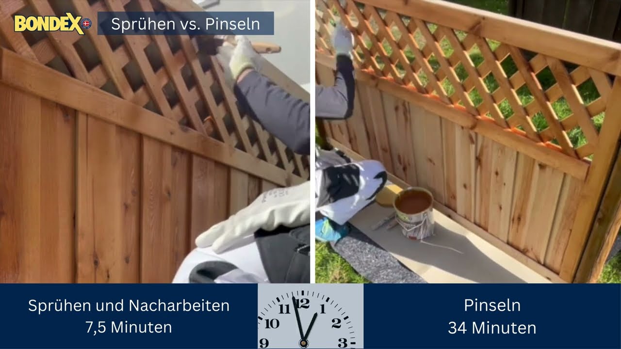 Spr&uuml;hen vs.  Pinseln