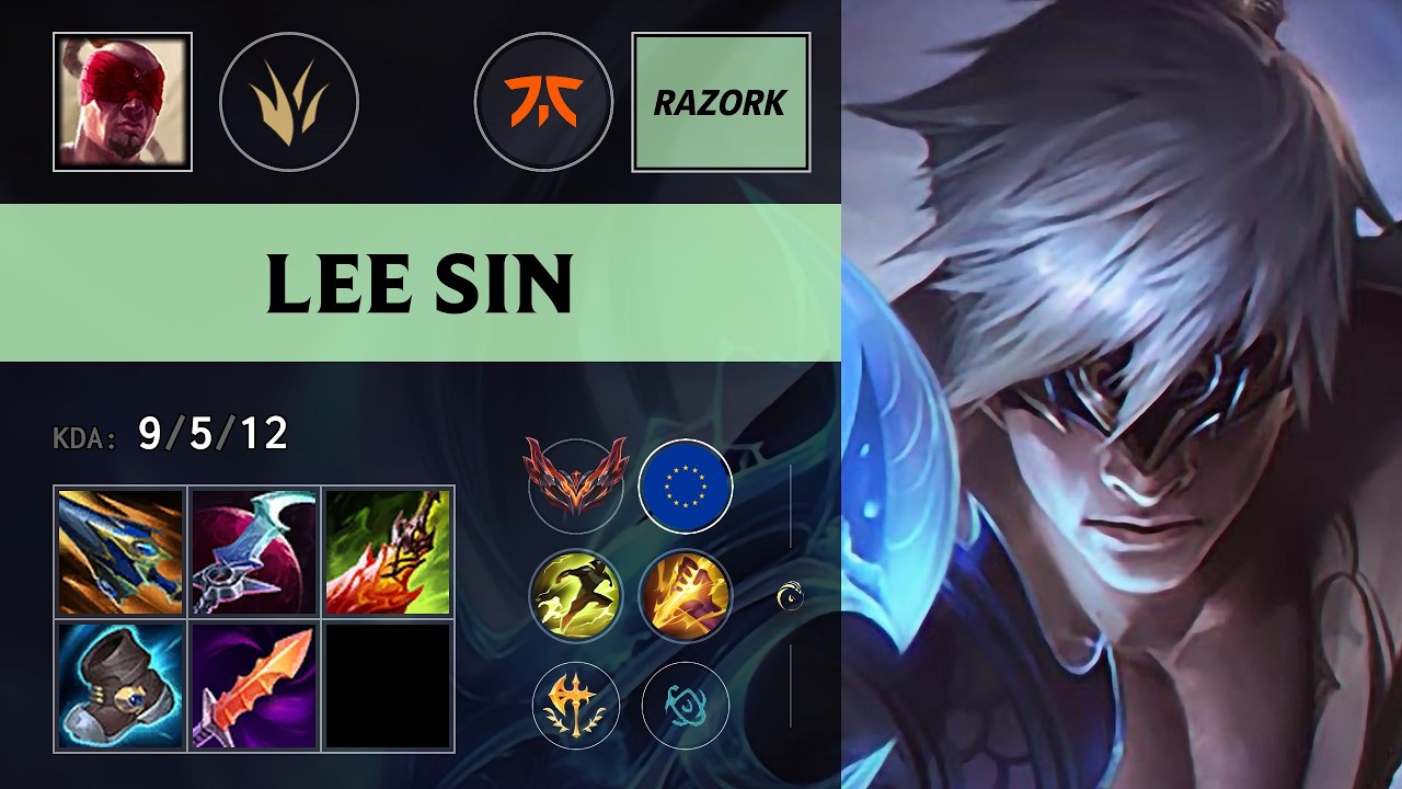 (FNC Razork) Lee Sin Jungle vs Talon - EUW Grandmaster Patch 26.15
