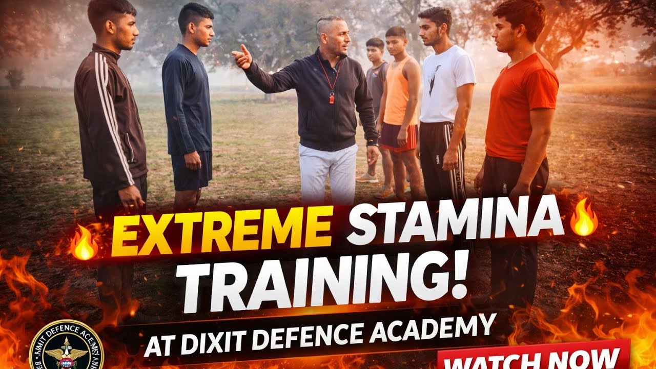 Title: 🔥 Extreme Stamina Training at Dixit Defence Academy Bareilly | Coaching for Army & NDA
