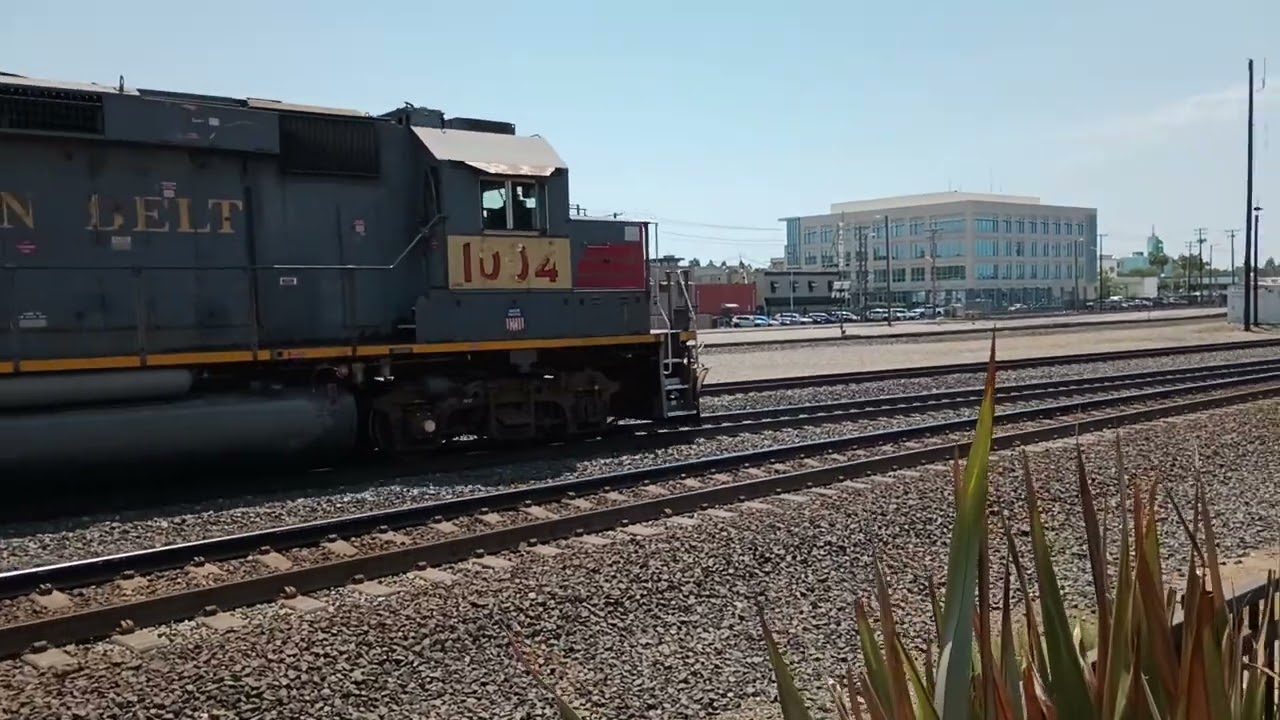 st Louis southwestern cotton belt owned union Pacific 1004 Folsom turn local train RV CA