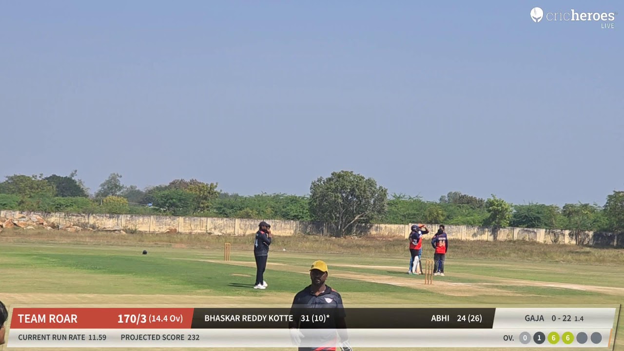 TEAM ROAR vs Friends XI live cricket match | SK SPORTS CLASH OF TITANS (Tri Series) live - Tarakaram