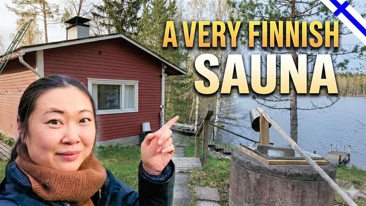A look at our wood burning sauna in 🇫🇮 Finland | How to warm up a traditional Finnish sauna