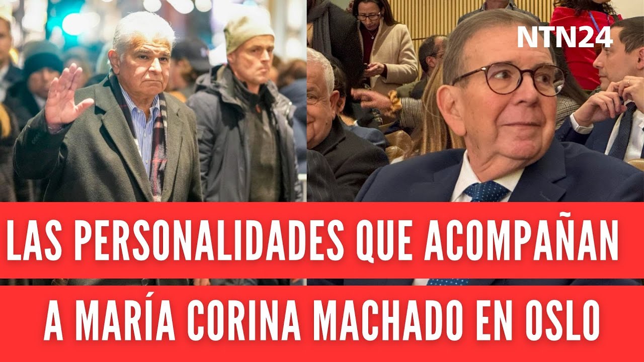 Estas son las personalidades que acompañarán a María Corina en la entrega del Premio Nobel de la Paz