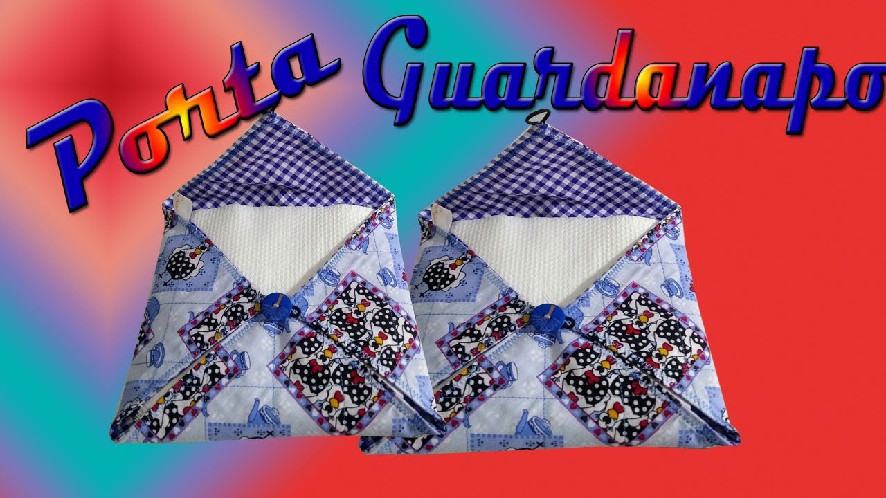Porta guardanapo de tecido, fácil e rápido de fazer
