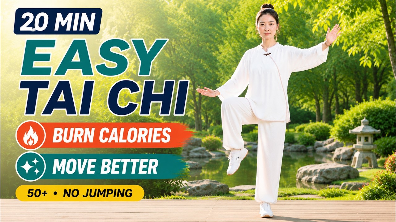 Easy Tai Chi Workout After 50 🔥 Burn Calories, Improve Mobility & Feel Better