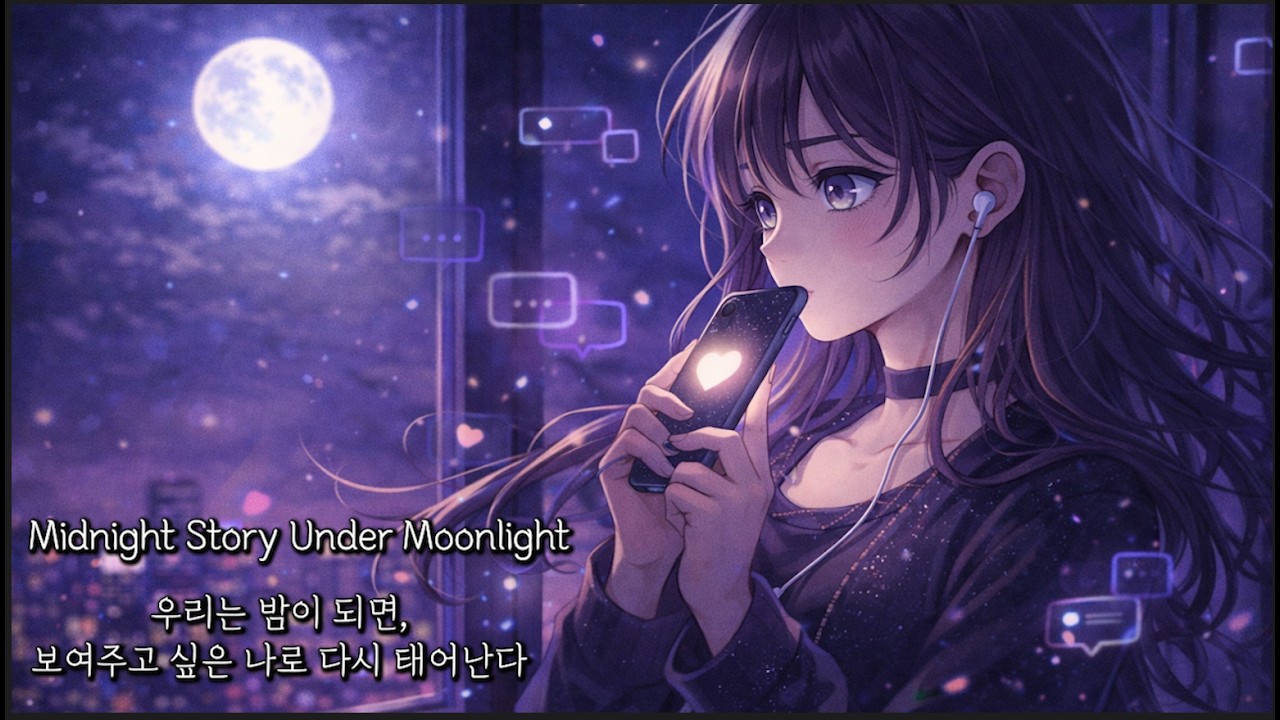 새벽 2시에 올린 스토리, 그게 진짜 나일까? #새벽2시 #스토리업로드 #몽환감성 #메인캐릭터무드 #SNS감성