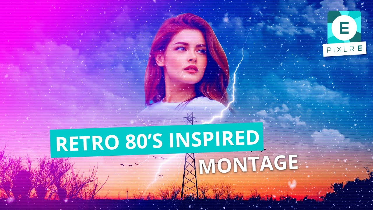 Create A Retro 80's Montage in Pixlr E