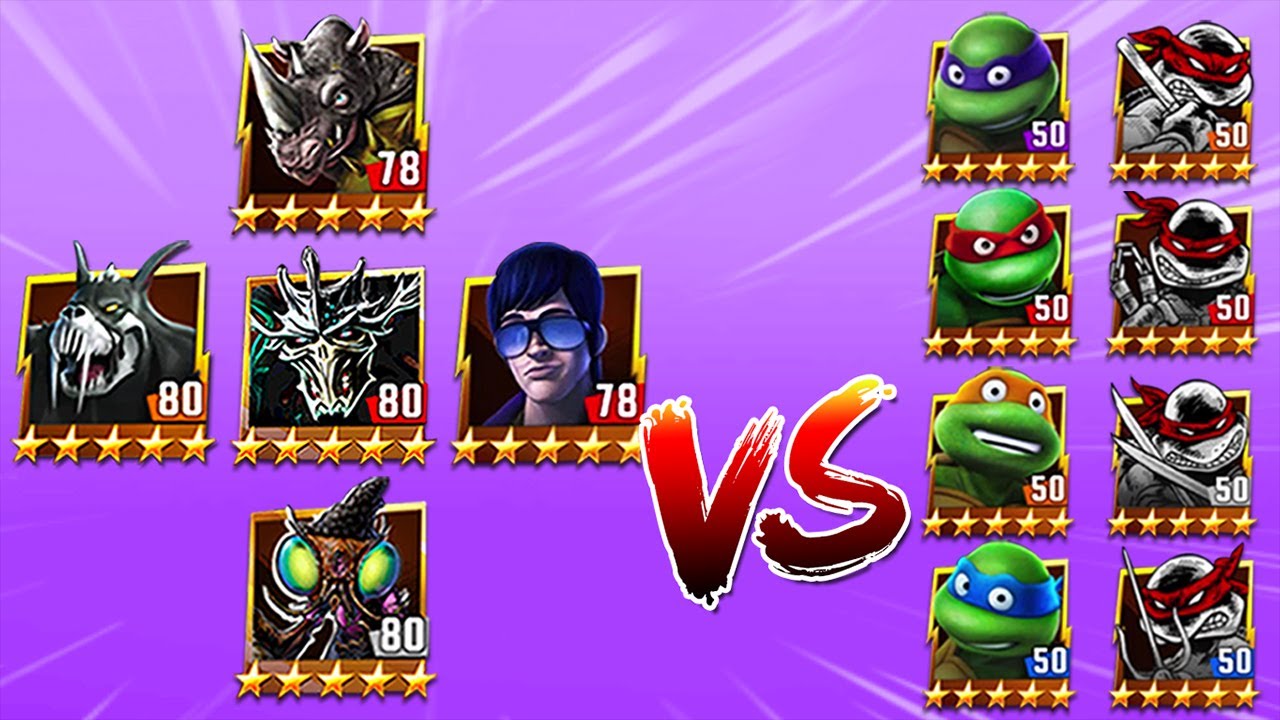 TMNT Legends Rahzar, Super Shredder, Hun, Rocksteady, Stockman-Fly