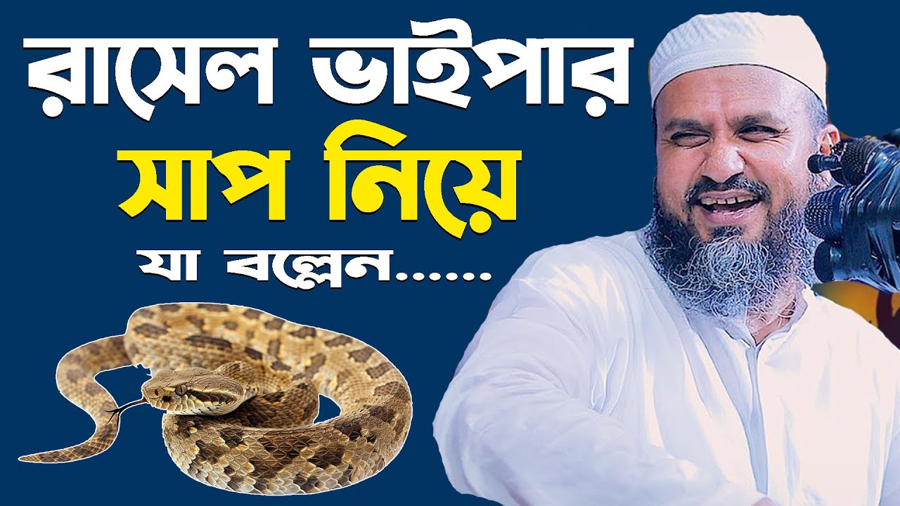 রাসেল ভাইপার নিয়ে যা বল্লেন (গৌরীপুর)– মোশতাক ফয়েজী নতুন ওয়াজ / Mostak foyezi